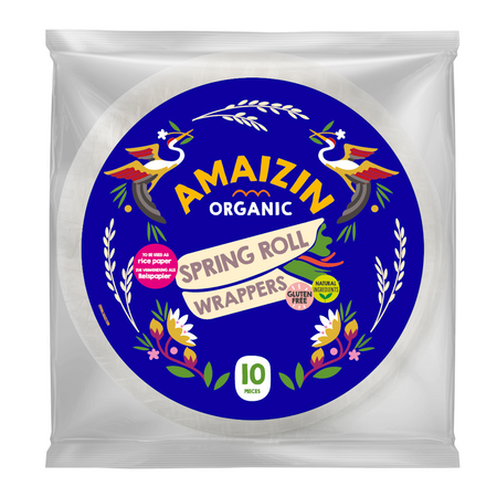 Rispapir til forårsruller og forårsruller glutenfri bio (10 stk) 100 g - Amaizin
