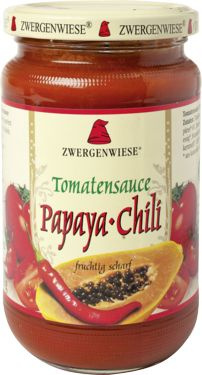 Glutenfri papaya-chili (krydret) tomatsauce bio 350 g