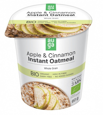 Fuldkornshavregryn med æbler og kanel bio 60 g