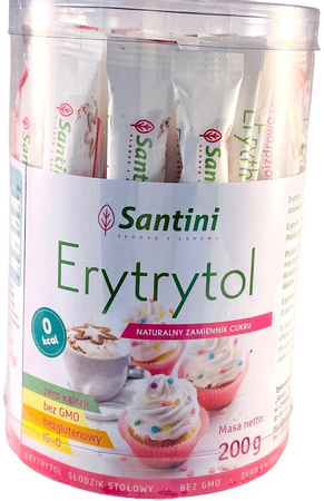 Erythrol i glutenfri poser (40 x 5 g) 200 g - santini