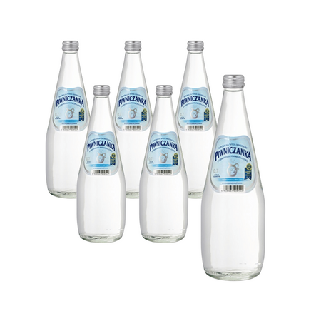 SÆT 6 x Naturligt mineralvand med lavt co2 indhold 0,7 l