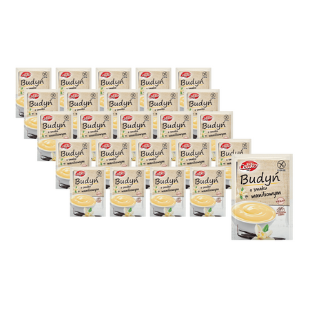 KIT 25 x Celiko glutenfri budding med vaniljesmag, 40 g