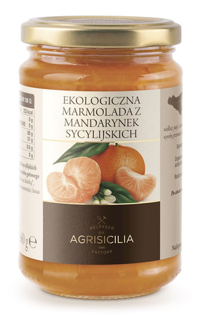 Siciliansk mandarinmarmelade bio 360 g