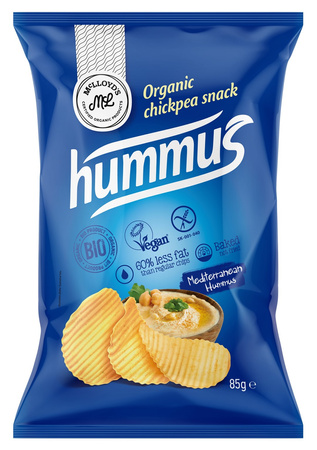 Hummus-smagende kikærtechips glutenfri BIO 85 g