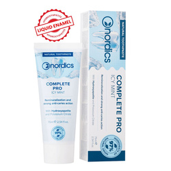 Complete pro remineraliserende tandpasta med flydende emalje uden fluor 75 ml - NORDICS