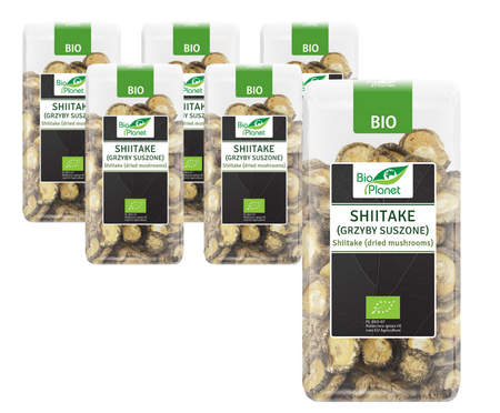 KIT 6 x Shiitake (tørrede svampe) bio 50 g