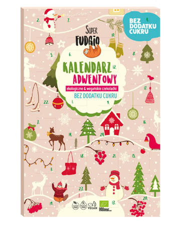 Kalendarz adwentowy (czekoladki kokosowe bez dodatku cukru bezglutenowe) bio 100 g - Me Gusto (Super Fudgio) (produkt sezonowy)