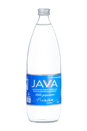 Naturligt mineralvand, medium mineraliseret, let kulsyreholdigt 860 ml (glas) - java