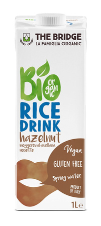 Glutenfri hasselnødde-risdrik bio 1 l - The Bridge