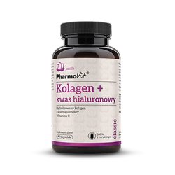 Glutenfri kollagen + hyaluronsyre 90 kapsler 57,15 g - Pharmovit (classic)