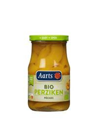 Ferskner i skiver i lys sirup bio 350 g (190 g) (glas) - aarts
