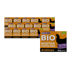 KIT 15 x Glutenfri fjerkræbouillonterning bio 66 g - Naturavena