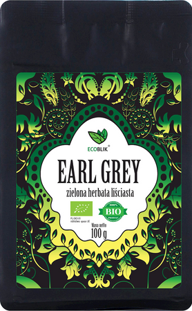 Earl Grey grøn te bio 100 g - ECOBLIK