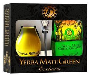 Sæt med yerba mate bio 400 g, matero, bombilla