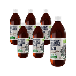 SÆT 6 x Hyldebærsaft BIO 500 ml