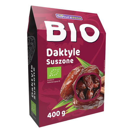 Tørrede dadler uden kerner bio 400 g - Naturavena