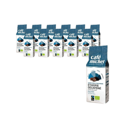 KIT 12 x koffeinfri Arabica 100% Etiopien Fair Trade malet kaffe 250 g - Cafe Michel