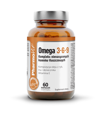 Omega 3-6-9 kosttilskud 60 kapsler 82,2 g - Pharmovit (clean label)