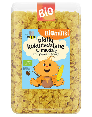 Honning cornflakes bio 500 g - Biominki