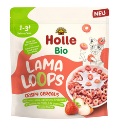Æble og jordbær Lama cornflakes uden tilsat sukker fra 1 år bio 125 g - Holle