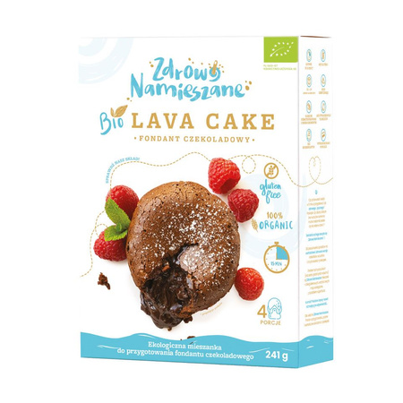 Chokolade fondant kagemix (lavakage) glutenfri bio 241 g - Healthy Mixed