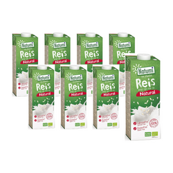 KIT 8 x Glutenfri risdrik uden tilsat sukker bio 1 l
