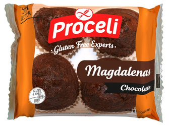 Glutenfri chokolade magdalenas cupcakes 180 g - Proceli