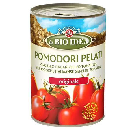 Pelati-tomater uden skind på dåse bio 400 g
