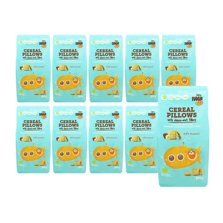 SÆT 10 x Glutenfri scones med jordnøddecreme og korn 200 g - Super Fudgio