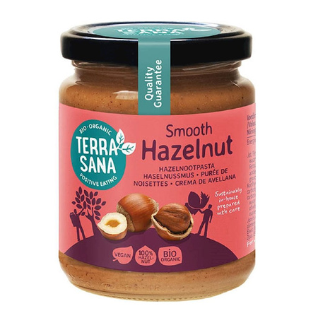 Økologisk Hasselnøddecreme Ristet 100 % 250 g – Terrasana