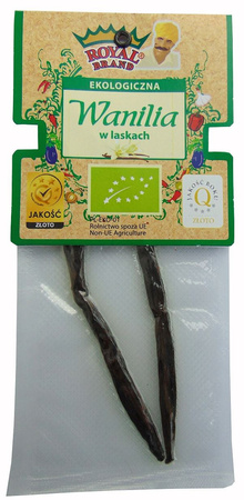 Bourbon vaniljestænger bio (2 stk) - Royal Brand - 10 g