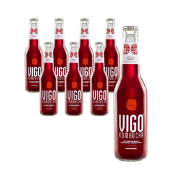 Sæt med 8 x Kombucha acai 330 ml