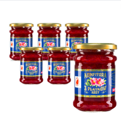 Sæt med 6 x rosenbladsmarmelade 330 g