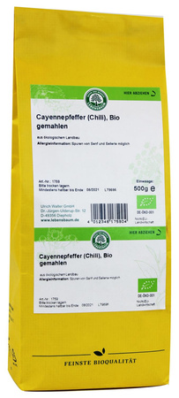 Chili (cayennepeber) bio 500 g (lebensbaum)