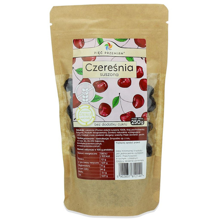 Glutenfri tørrede kirsebær uden tilsat sukker 250 g - Five Transformations