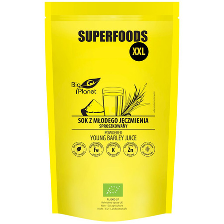Ungt bygjuicepulver bio 500 g - BIO PLANET SUPERFOODS