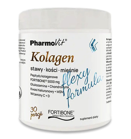 Flexy Formula kollagen-kosttilskud med banansmag 196 g - Pharmovit