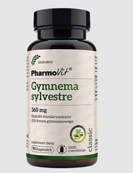 Gurmar-ekstrakt (gymnema sylvestre) 360 mg glutenfrit kosttilskud (90 kapsler) - PHARMOVIT (CLASSIC)