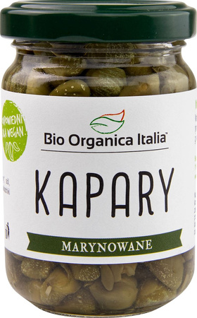 Syltede kapers BIO 140 g (90 g) (glas) - Bio Organica Italia