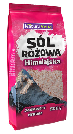 Himalaya pink salt finmalet iodiseret 500 g - Naturavena