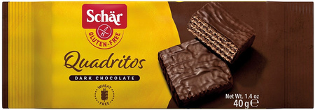 Quadritos - glutenfri vafler med chokoladeovertræk 40 g - Schar