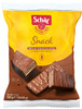 SÆT 12 x Snackvafler med chokoladeovertræk, glutenfri 105 g