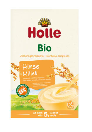 Glutenfri fuldkornsgrød uden tilsat sukker fra 5 måneder BIO 250 g - Holle
