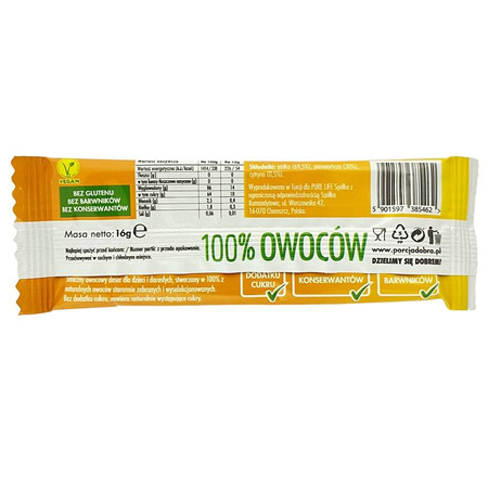 Snack med æble og appelsin Portion God 16 g