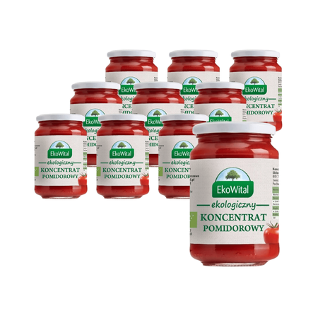 SÆT 10 x Tomatkoncentrat bio 200 g - Ekowital