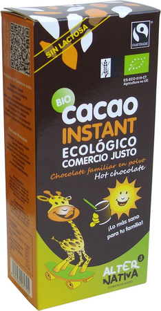 Fairtrade glutenfri drikkechokolade BIO 250 g
