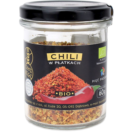 Glutenfri chiliflager bio 60 g - Five Transformations