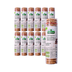 SÆT 12 x Fuldkornsspeltkiks med chokoladestykker - Ecovital