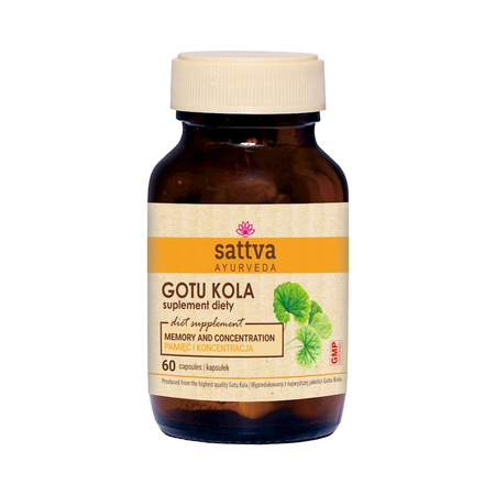 Gotu Kola Ekstrakt (450 mg) kosttilskud 60 kapsler – Sattva