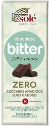 Bitter chokolade 72% kakao uden tilsat sukker med stevia 25 g